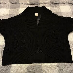 Faded Glory Women's Black Open-Front Cardigan